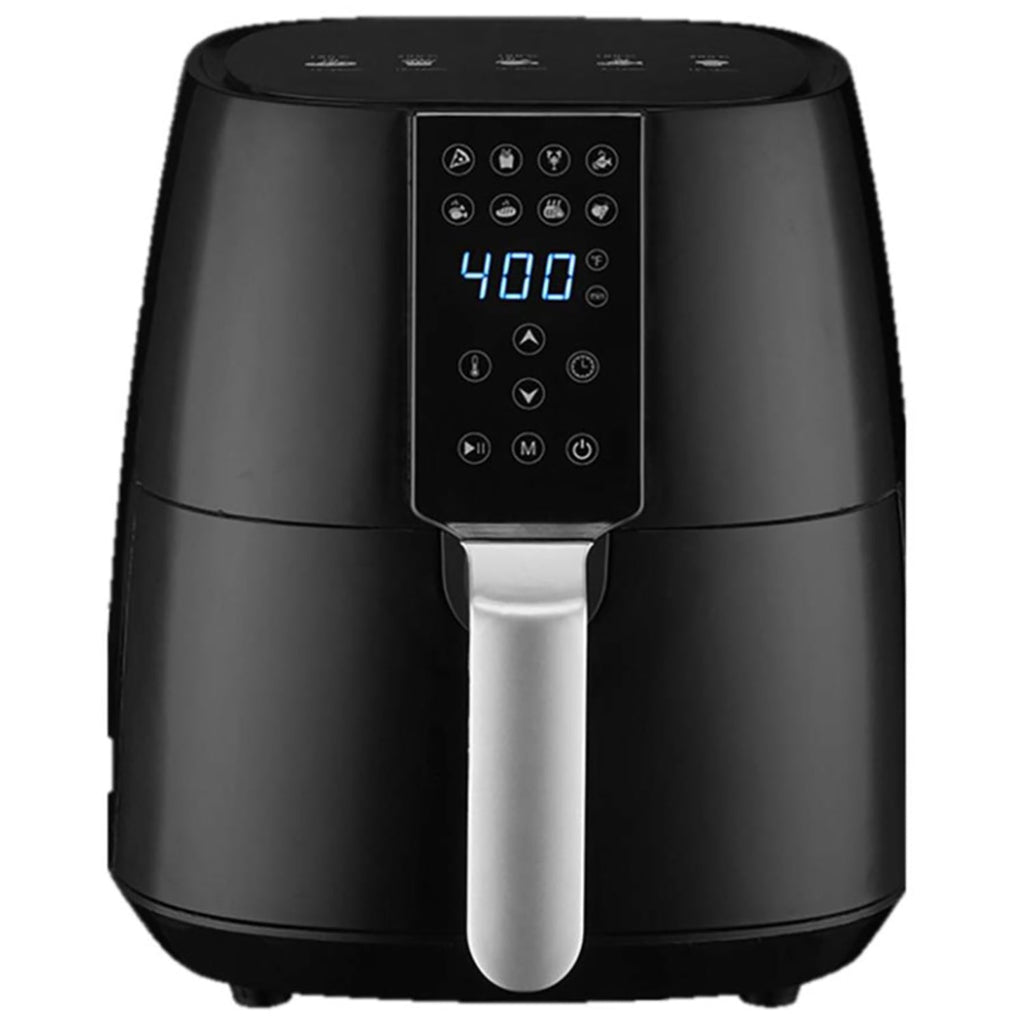 Toastess - Digital Hot Air Fryer, 3.8 Liter Capacity, 8 Preset Functions, Black - - Mounts For Less