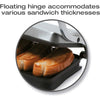 Toastess TSG710 - Sandwich Grill with Non-Stick Cooking Plate, 1000 Watts, Stainless Steel - - Mounts For Less