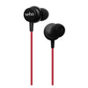 Veho - Z3 Wired In-Ear Headphones with Built-in Microphone and Remote, Red - - Mounts For Less