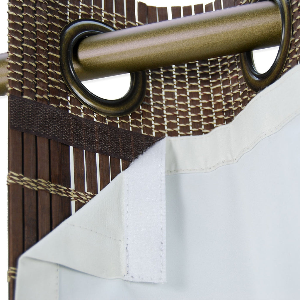 Versaille - Bamboo Grommet Top Thermal Insulated Panel Liner, 47" x 79.5", Off-White - - Mounts For Less