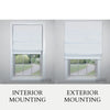 Versaille - Cordless Roman Shade, Augustus Collection, Darkening Fabric, Ivory (Available in 12 Sizes) - - Mounts For Less