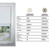 Versaille - Cordless Roman Shade, Augustus Collection, Darkening Fabric, Ivory (Available in 12 Sizes) - - Mounts For Less