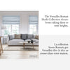 Versaille - Cordless Roman Shade, Caesar Collection, Room Darkening Fabric, Light Grey (Available in 7 Sizes) - - Mounts For Less