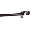 Versaille - Double-Up Curtain Rod, Adjustable Length, Espresso (2 Sizes Available) - - Mounts For Less