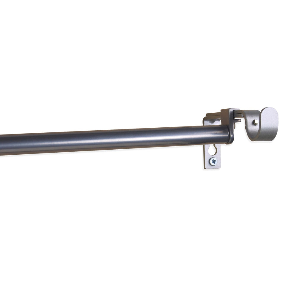Versaille - Double-Up Curtain Rod, Adjustable Length, Silver (2 Sizes Available) - - Mounts For Less