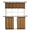 Versailles - 2 Ring Top Bamboo Curtain Panels, Brass Grommets, 48" x 24", Brown - - Mounts For Less