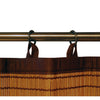 Versailles - 2 Ring Top Bamboo Curtain Panels, Brass Grommets, 48" x 24", Brown - - Mounts For Less