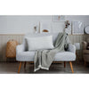 Versailles - Ceasar Cushion Cover, 14" x 20", Machine Washable, Light Grey - - Mounts For Less