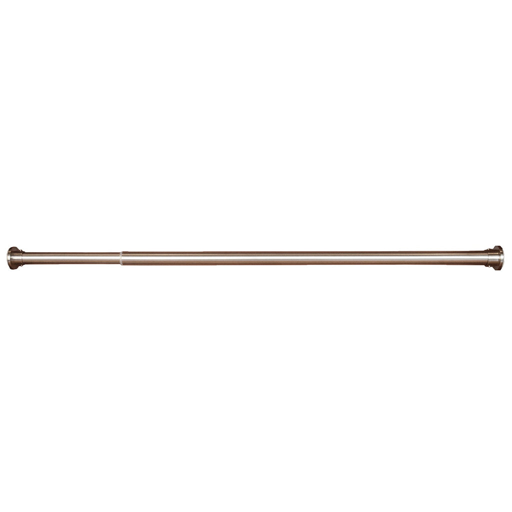 Versailles - DUO Stainless Steel Tension Curtain Rod, Indoor/Outdoor, Adjustable Length, Silver (3 Sizes Available) - - Mounts For Less