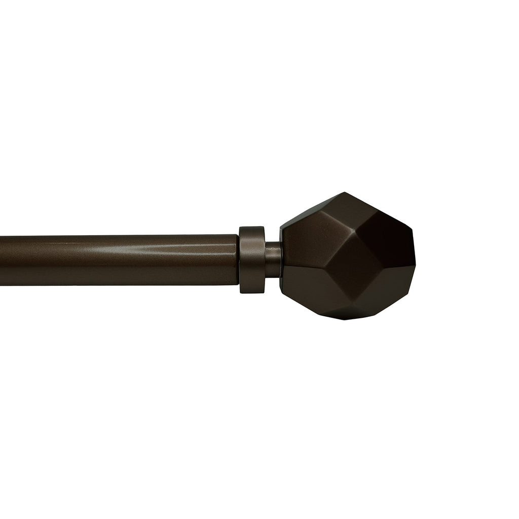 Versailles - Esencial Convex Curtain Rod Set, Adjustable Length, Bronze (2 Sizes Available) - - Mounts For Less