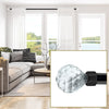 Versailles - Esencial Facet Curtain Rod Set, Adjustable Length, Black (2 Sizes Available) - - Mounts For Less