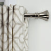 Versailles - Lexington Flare Curtain Rod Set, Adjustable Length, Silver (3 Sizes Available) - - Mounts For Less