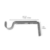 Versailles - Lexington Flare Curtain Rod Set, Adjustable Length, Silver (3 Sizes Available) - - Mounts For Less