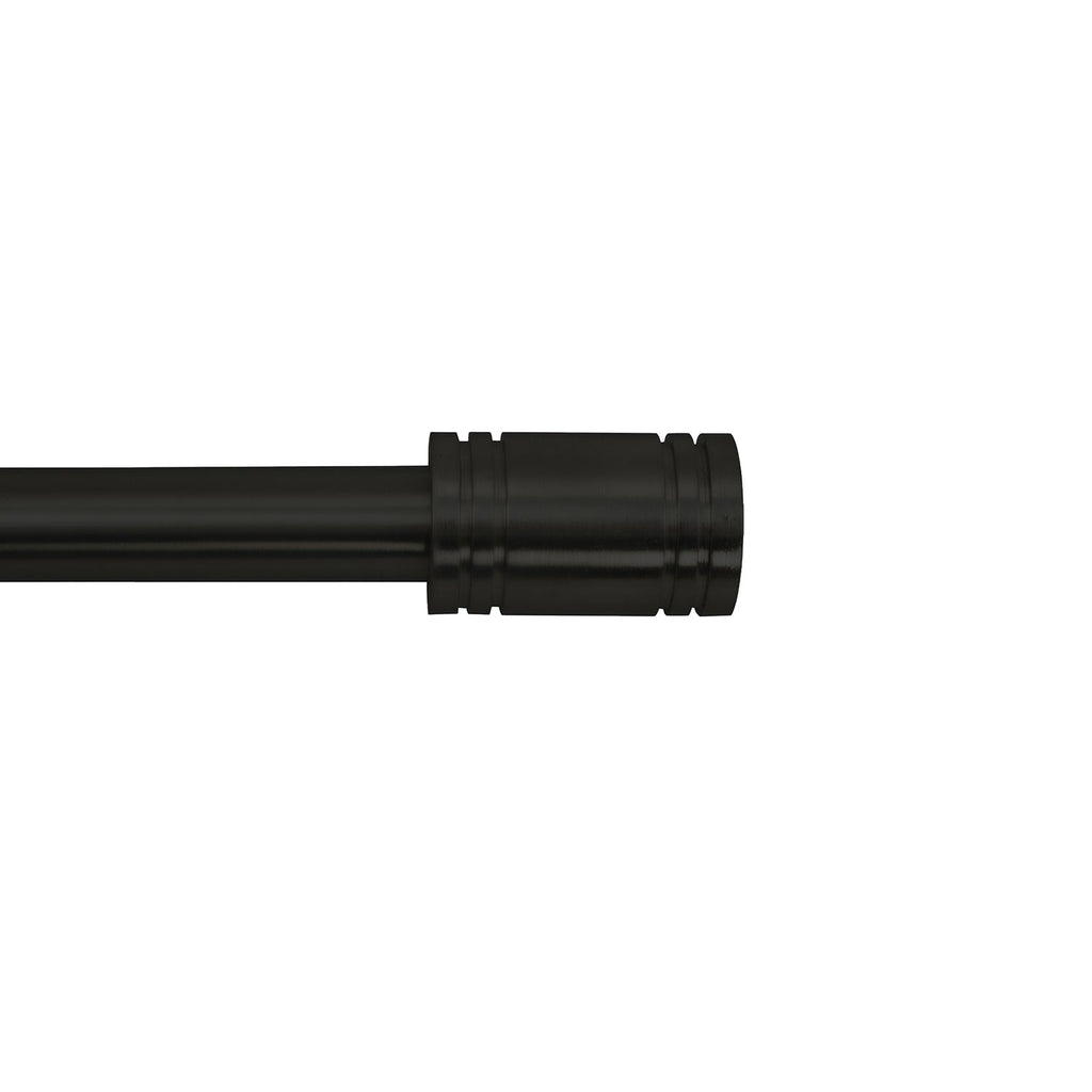 Versailles - Lexington Ringlets Curtain Rod Set, Adjustable Length, Black (2 Sizes Available) - - Mounts For Less