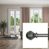 Versailles - Scencillo Circa Curtain Rod Set, Adjustable Length, Antique Silver (2 Sizes Available) - - Mounts For Less