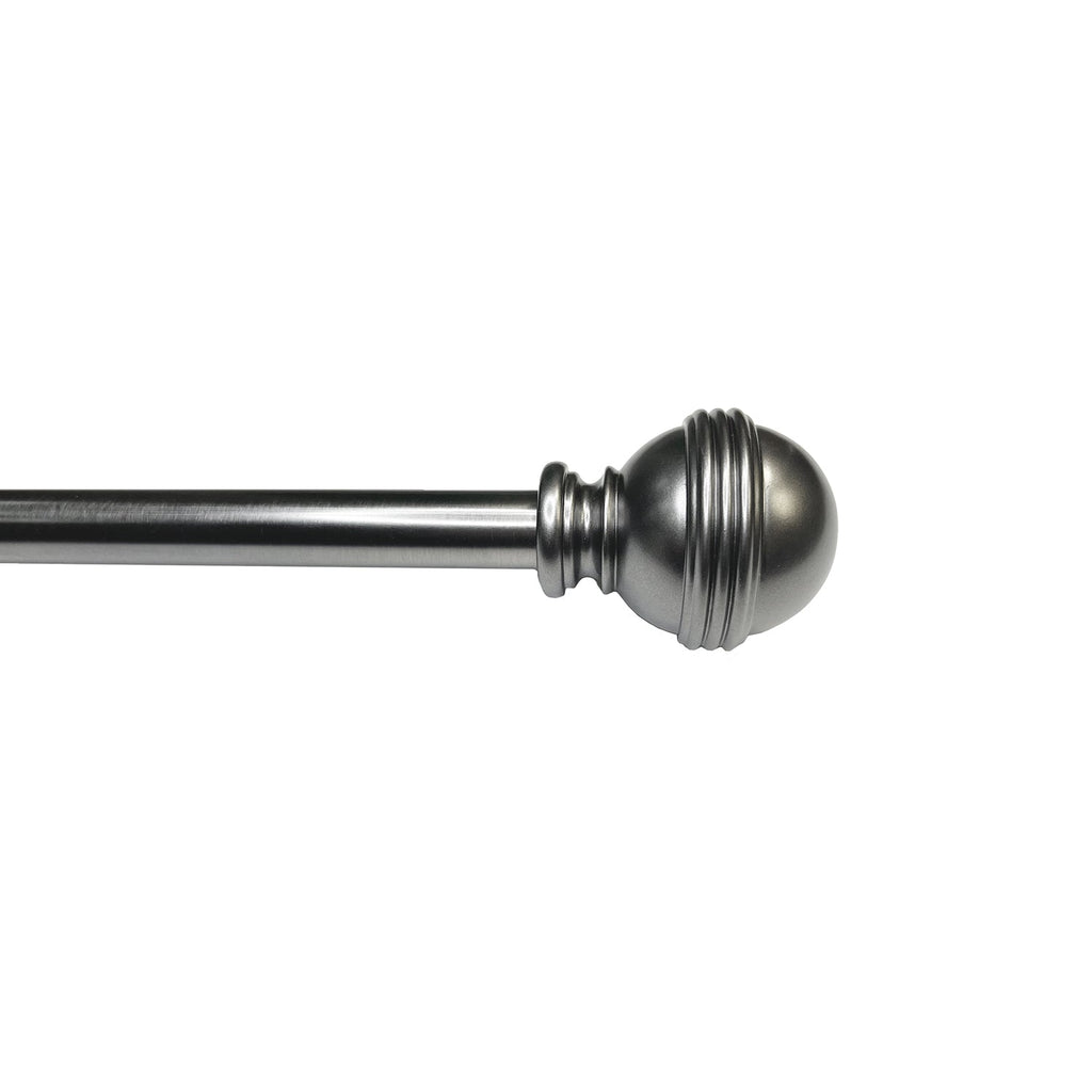 Versailles - Scencillo Circa Curtain Rod Set, Adjustable Length, Silver (2 Sizes Available) - - Mounts For Less
