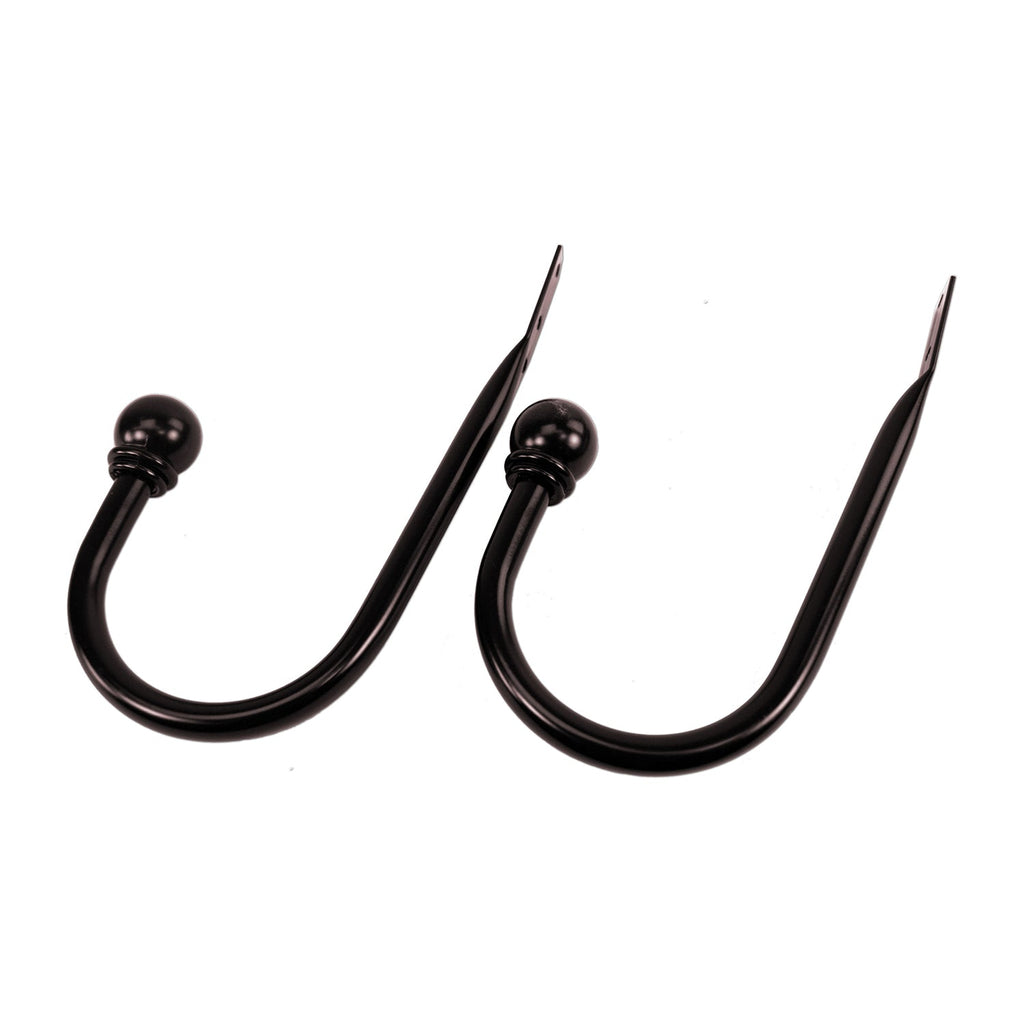 Versailles - Set of 2 Universal Curtain Holdbacks, Brown - - Mounts For Less
