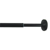Versailles - Tension Curtain Rod, Adjustable Length, Tool-Free Installation, Black (3 Sizes Available) - - Mounts For Less