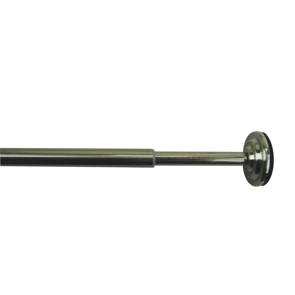 Versailles - Tension Curtain Rod, Adjustable Length, Tool-Free Installation, Silver (3 Sizes Available) - - Mounts For Less