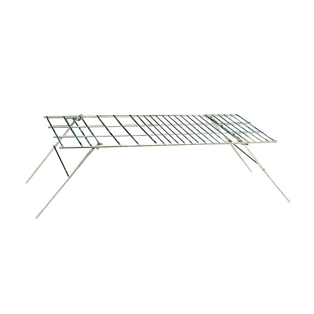 World Famous - Non-Stick Campfire Cooking Grate, Folding Legs - - Mounts For Less