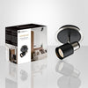 Xtricity - 1 Head Directional Fixture, 5.5'' Width, From the Harbour Collection, Brushed Nickel and Black - - Mounts For Less