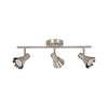 Xtricity - 3-Head Track Light, 19.69" Wide, From the Rosalie Collection, Nickel - - Mounts For Less