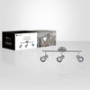 Xtricity - 3 Heads Ceiling Light, 23.22 '' Width, From The Yorkshire Collection, Chrome Nickel - - Mounts For Less