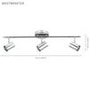 Xtricity - 3 Heads Ceiling Light, 25.59 '' Width, From The Westminster Collection, Chrome - - Mounts For Less