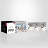 Xtricity - 3 Heads Ceiling Light with Integrated LED, 14.5 '' Width, From the Hope Collection, Nickel - - Mounts For Less