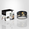 Xtricity - 3-Light Ceiling Light, 13.8'' Diameter, From the Sweden Collection, Black - - Mounts For Less