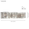 Xtricity - 3 Light Vanity Light, 22.05'' Width, From the Fairview Collection, Chrome Finish - - Mounts For Less