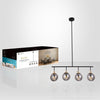 Xtricity - 4 Head Pendant Lights, 11 '' Height, From Bolton Collection, Black - - Mounts For Less
