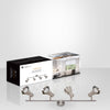 Xtricity - 4-Head Track Light, 27.56" Wide, From the Rosalie Collection, Nickel - - Mounts For Less