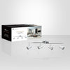 Xtricity - 4 Heads Ceiling Light, 24.64 '' Width, From The Westminster Collection, Chrome - - Mounts For Less