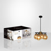Xtricity - 4-Light Pendant, 14.5'' Width, From the Henderson Collection, Black and Gold - - Mounts For Less