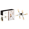 Xtricity - 6-Light Ceiling Light, 18.9'' Width, From the Rockland Collection, Black and Gold - - Mounts For Less