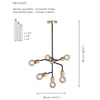 Xtricity - 6-Light Pendant, 14.2'' Width, From the Skylight Collection, Gold - - Mounts For Less