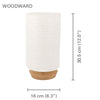 Xtricity - Cylindrical Table Lamp, 6.29 '' x 12 '', From the WoodWard Collection, White - - Mounts For Less
