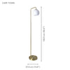 Xtricity - Floor Lamp, Height of 59.2'', From the Cape Town Collection, White and Gold - - Mounts For Less