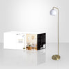 Xtricity - Floor Lamp, Height of 59.2'', From the Cape Town Collection, White and Gold - - Mounts For Less