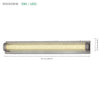 Xtricity - LED Vanity Light, 35.8'' Width, From the Rockview Collection, Chrome Finish - - Mounts For Less