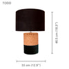 Xtricity - Modern Table Lamp, 13 '' x 18.11 '', From the Todd Collection, Black - - Mounts For Less