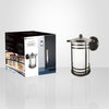 Xtricity - Outdoor Wall Light, 10.74 '' Height, August Collection, Black - - Mounts For Less