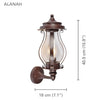 Xtricity - Outdoor Wall Light, 15.9'' Height, From the Alanah Collection, Brown - - Mounts For Less
