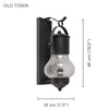 Xtricity - Outdoor Wall Light, 18 '' Height, From Old Town Collection, Black - - Mounts For Less