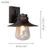 Xtricity - Outdoor Wall Light, Height 11.81 '', From Ducan Collection, Black - - Mounts For Less