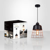 Xtricity - Pendant Light, 10 '' Width, From the Monaco Collection, Black and Copper - - Mounts For Less