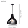 Xtricity - Pendant Light, 13.3 '' Width, From The Devon Collection, Black - - Mounts For Less