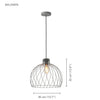Xtricity - Pendant Light, 13.7'' Width From the Baldwin Collection, Gray - - Mounts For Less
