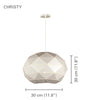 Xtricity - Pendant Light, 13.77 '' Width, From The Christy Collection, White - - Mounts For Less